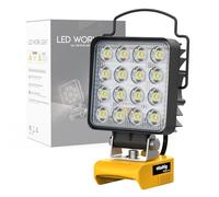 Cordless LED Work Light Compatible with Dewalt 20v Battery, 48W 4800Lumens Underhood Work Light Tool Gifts for Men, with USB & Type-C Charging Port Emergency for Workshop, Garage, Car Repairing