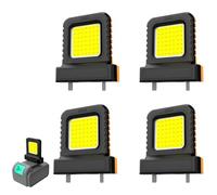 Cordless LED Work Light for All Power Tool Batteries,High Brightness Floodlight,Portable Flashlight Jobsite Spotlight Tool, Lamp Flood Light for Repairing/Outdoor Camping/Emergency(No Battery) (4pcs)