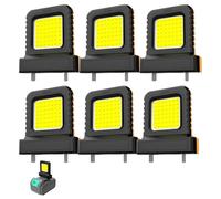 Cordless LED Work Light for All Power Tool Batteries,High Brightness Floodlight,Portable Flashlight Jobsite Spotlight Tool, Lamp Flood Light for Repairing/Outdoor Camping/Emergency(No Battery) (6pcs)