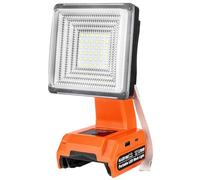 Cordless LED Work Light for Black and Decker 20v Battery, 25W LED Floodlight with USB-A&USB-C 2.1A Fast Charging Ports for Jobsite, Car Repairing, Camping, Emergency(Battery not Included)