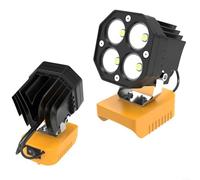 Cordless LED Work Light for Dewalt 20V Battery, 40W 6000LM Adjustable Flashlight, 120° Tilt Head, Portable Outdoor Lighting for Camping, Fishing, Hiking, Construction Site, Garage