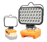 Cordless LED Work Light for Dewalt 20V Battery, Portable Flashlight Lamp for Dewalt, Spotlight Jobsite Flood Light Tool for DCB205 DCB206 Repairing/Outdoor Camping/Garages/Emergency(No Battery)