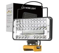 Cordless LED Work Light for DEWALT Battery 20V 60W 6000 Lumens Portable Lamp 20V Hand Tool Only with USB and Type C Charging Port and Low Voltage Protection for Camping