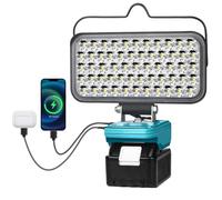 Cordless LED Work Light for Makita 14.4V/18V LXT Battery, Portable Flashlight Jobsite Spotlight Tool for Makita, Lamp Flood Light for Repairing/Outdoor Camping/Fishing/Emergency(No Battery)