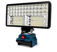 Cordless LED Work Light for Makita 18V Battery 84W 5040LM, Dual USB Ports