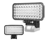 Cordless LED Work Light for Makita 21V Battery, 120W 8000LM Portable Floodlight with 55 LED Beads, 180° Rotating, USB & Type C Fast Charging for Camping, Hiking, Fishing, Power Outages, and Job