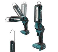 Cordless LED Work Light Spotlight Hangable for Ma-Kita 18V | 2 Brightness Modes 500LM/1000LM 90° pivot head & telescoping hook Portable for Job Site Workshop Outdoor (Tools only)
