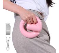 Cordless Massager Ring, 13.5 x 4cm Handheld Massage Device with Belt, Type-C Rechargeable Fascial Ring Massager with 3 Adjustable Vibrations, Ideal for Belly, Back, Leg, Gym, Muscle Relax