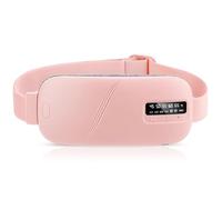 Cordless Menstrual Heating Pad, Portable Period Cramp Pad with 5 Heat Levels, 4 Vibration Modes, 2 Timing Sets, Rechargeable Fast Warming Pad for Abdomen Back, Great Gift for Women Girls(Pink)