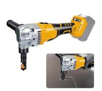 Cordless Metal Nibbler Compatible with DeWalt 20 V Battery, 3 Speed Adjustable Nibbler, 360° Rotating Nibbler Head, Metal Shears Sheet Metal Nibbler for Cutting Stainless Steel, Aluminum (No Battery)