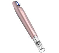 Cordless Microneedling Pen with 450mAh Battery, Electric Beauty Pen with 6 Speed, LCD Screen, 12 Cartridges, Microneedle Derma Roller (Pink)