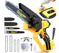 Cordless Mini Chainsaw Compatible with Dewalt 20V MAX Battery, 6 Inch & 8 Inch Small Electric Chainsaw Brushless, Auto Oiler, Handheld Pruning Tree Saw Gift for Men Dad Husband Fathers (Tool Only)