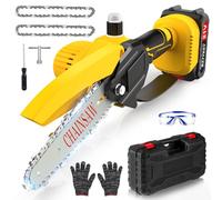 Cordless Mini Chainsaw for Dewalt 20V MAX Battery Powered (NO Battery), Electric Cordless Hand Chainsaw 8 Inch with Auto Oiler, Portable Small Rechargeable Pruning Chain Saw for Wood Cut Tree