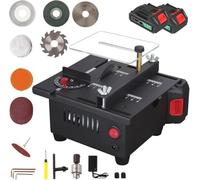 Cordless Mini Electric Table Saw, 15000 r/min Multi Electric Metal Chop Bench Saw, Angle Adjustable 16MM Cutting Depth for Cutting Wood, PCB Board, Thin Wood Board