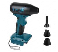 Cordless Mini Jet Blower Compatible with Bosch B 18V Battery, 130000RPM Portable 4-Speed Brushless Turbo Air Duster with 2 Nozzles for Cleaning PC Keyboard,Car and Motorcycle (Blue)
