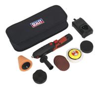 Cordless Mini Sander / Polisher Kit - Variable Speed - 12V 1.5Ah Lithium-Ion