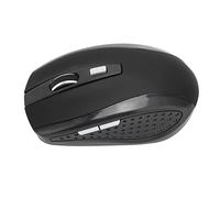 Cordless Mouse Matte Texture 2.4GHz 3 Levels DPI Adjustable Long Service Life for XP/Vista/2000 Server, Mini Computer Mouse for Gaming Enthusiasts (Black)
