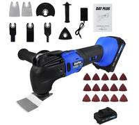 Cordless Multi Tool with Battery and Charger,20000 RPM Brushless Oscillating Multi-Tool, 6 Variable Speeds, 4°Oscillation Angle,21V Electric Multis Tools, Oscillating Saw Tools Kit for Cutting,Sawing