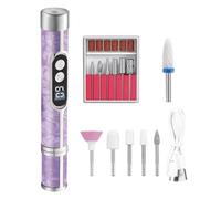 Cordless Nail Drill - Rechargeable Variable Speed Digital Display Cordless Machine | For Manicure, Pedicure, Toenail, Hand Nails, Polishing, Home Use,