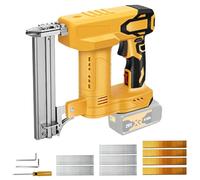 Cordless Nail Gun 18GA Compatible with DEWALT 20V Battery, 100W Electric Stapler Brad Gun for Wood with 500 Nails and 500 Staples - Without Battery and Charger