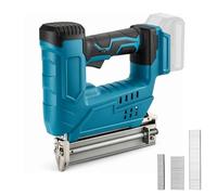 Cordless Nail Gun, 2-in-1 Brad Nailer & Stapler Electric, 120 Shots/Min Includes 400 Nails and 400 Staples for Home Fix Woodworking Tool (Battery and Charger Not Included)