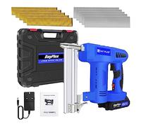 Cordless Nail Staple Gun for 21V Battery, 2 in 1 Electric Stapler Nailer with 500 Nails and 500 Staples, Dual Protection Design, for Home Improvement, Woodworking, 1.5Ah Battery