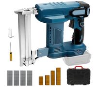 Cordless Nail Staple Gun for Makita 18V Battery, 2 in 1 Electric Stapler Nailer with 500 Nails and 500 Staples, Dual Protection Design, for Home Improvement, Woodworking