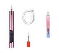 Cordless Nails Drill Electric Nails File Portable Nails Drill Machine Set Rechargeable Manicure Pedicure Tool Home Salon Cordless Electric Drill Machine
