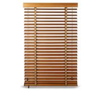 Cordless Natural Bamboo Blinds - Light Filtering Venetian Shades for Privacy Easy Install Roller Shades for Home & Office 65x130 cm Stylish Window Treatment