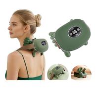 Cordless Neck and Shoulder Massager, 4D Deep Tissue Shiatsu Massager with Heat & LED Display, 3 Massage Intensities & 2 Heat Settings, Shiatsu Deep Tissue Kneading for Women Men Back Pain Relief