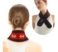 Cordless Neck Heat Pad Massage, Neck Pain Relief, Neck Heating pad with 3000mAh Battery, Heated Neck Wraps, with 3 Temp Vibration and Timing Settings