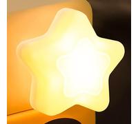 Cordless Night Light,Star Shaped LED Bedside Night Light | LED Light Up Cute Star Decor, USB Charging Lamp for Indoor Home Kitchen Holiday Supply