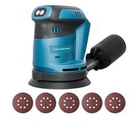 Cordless Orbital Sander for makita 18V Battery (Tool only) Brushless RandomOrbital with 10 Sandpapers 360° Rotating Sanding, for Sanding, Polishing, Metal, Wood