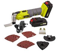 Cordless Oscillating Multi-Tool, DEWINNER 20V 2Ah Lithium-Ion, LED Variable Speed Universal Fit, Battery and Charger Include, 15-Piece Kit