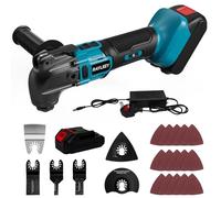Cordless Oscillating Multi Tools with 1pcs 4000mAh Battery, Compatible with 18V LXT-Battery, 6 Speeds to 21000 OPM, 4°Angle, Quick-fit Blade with 21pcs Accessories for Cutting, Sanding, Scraping