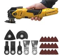 Cordless Oscillating Tool Compatible with Dewalt 20V Battery (NO Battery), 8000-22000RPM Brushless Oscillating Multi-Tool with 5 Speeds, 3° Oscillation and 22 Accessories, for Cutting, Sanding