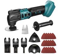Cordless Oscillating Tool Compatible with Makita Battery, 21000 OPM Max Brushless-Motor Tool with Auxiliary Handle, Oscillating Multi-Tool for Scraping, Sanding,Cutting Wood(Tool only)