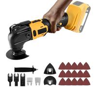 Cordless Oscillating Tool for Dewalt 20V Battery, Brushless Multifunctional Oscillating Tool with 6 Speed with 23 Accessories for Cutting, Carving, Sanding and Drilling (NO Battery)