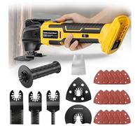 Cordless Oscillating Tool for Dewalt 20V Battery(NO Battery), 6 Variable Speed Brushless-Motor Tool, Oscillating Multi Kit for Cutting Wood Drywall Nails Remove Grout & Sanding