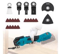 Cordless Oscillating Tool for Makita 18V Battery,Brushless Multi Tools with 5 Variable Speeds to 22000 RPM,Oscillating Tool Kit with 21 Accessories for Removing,Scraping,Cutting(NO Battery)