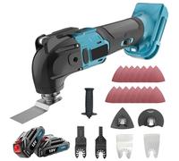 Cordless Oscillating Tool for Makita 18V Battery, Brushless Oscillating Multi Tool with 2PCS 3.0Ah Battery, 6 Variable Speed, 4° Oscillation Angle for Cutting Sanding Scraping, 23Pcs Accessories
