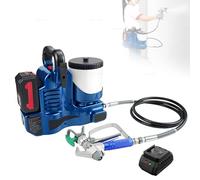 Cordless Paint Sprayer, 21V 5Ah Battery, 1.1L/min Flow, 15MPa Pressure, 6-Speed Control for Latex, Varnish, Marking Paint, Large Area Painting