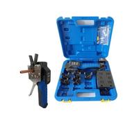 Cordless Pipe Tube Expander Tool 1/4”-3/4” Electric Flaring Tool Kit Lithium Battery for Soft Copper Aluminum Brass Pipe(5 Chuck)