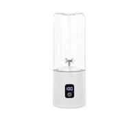 Cordless Plastic Portable Blender 12 Blade USB Personal Juicer Ideal For Smoothies Ice Blending Juicing And Food Processing efficient(Wei)