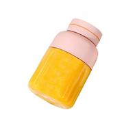 Cordless Plastic Portable Blender With 2 Lid 46 Blade USB Personal Size Blender For Smoothies Ice Blending Juicing 1400ml/49.2oz efficient(Pale Red)