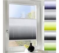 Cordless Pleated Blinds 55 x 60 cm, Light Filtering Window Shades, No Drill Honeycomb Shades for Windows & Doors, Grey, Privacy & Sun Protection