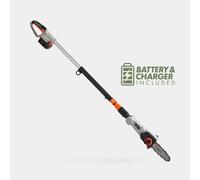 VonHaus Cordless Pole Chainsaw 40V - Electric Chainsaw with Battery, Charger and Harness - Telescopic Tree Cutter - Handheld, Portable, Foam Grip, Adjustable Length, Rotary Cutting, Robust Chain