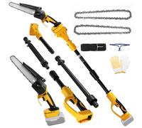 Cordless Pole Saw 8 Inch & Mini Chainsaw for DeWalt 20V Battery(No Battery)