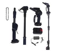 Cordless Pole Saw, Mini Chainsaw, Telescopic Pruner, 24V Battery Powered High Branch Saw for Tree Trimming, 8cm Cutting Diameter