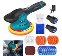Cordless Polisher Car Buffer Polisher Car Polisher Buffer Machine, 8 Variable Speed Electric Polisher Kit with 2.0Ah Batteries, Cordless Brushless Polisher for Car Care/Car Detailing/Polishing/Waxing